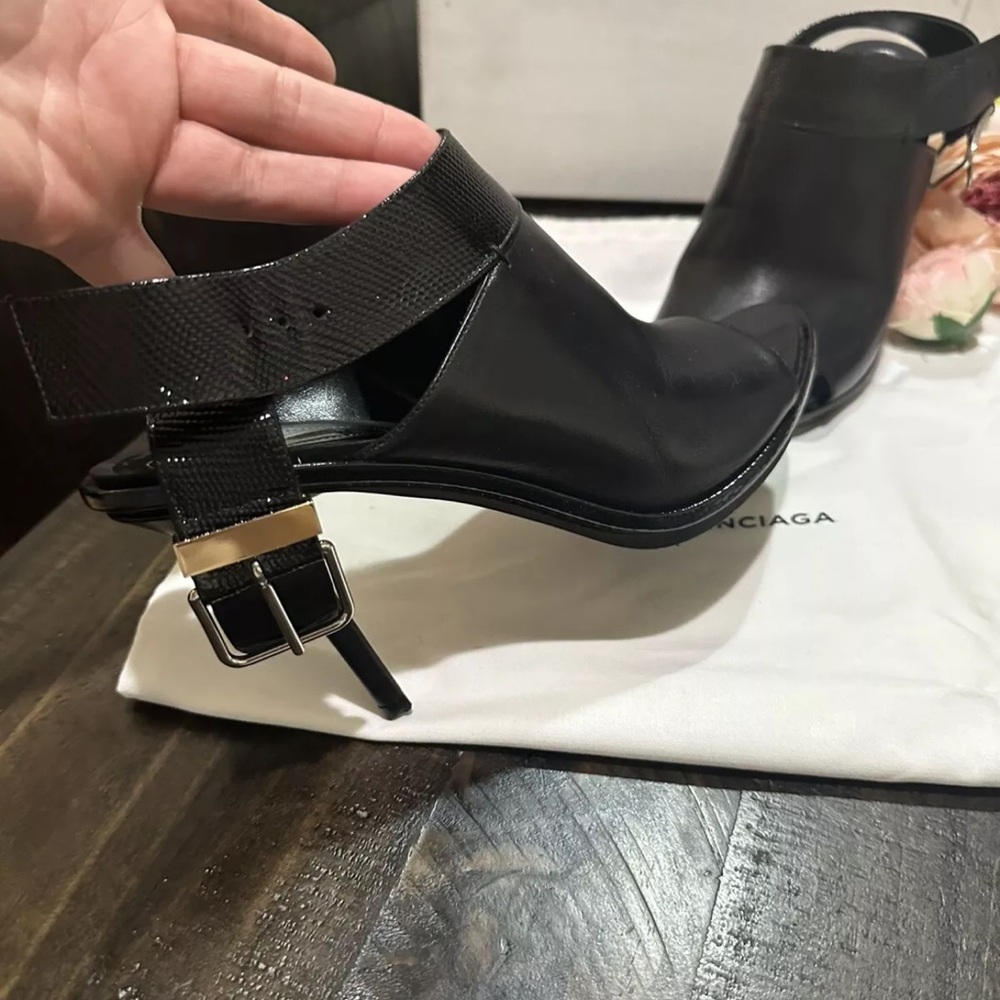 Balenciaga Women's Black Heeled Sandals - Picture 3 of 4